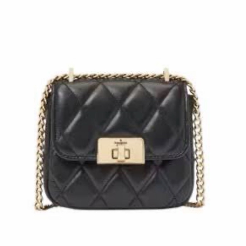 Kate Spade New York Carey Quilted Micro Flap Crossbody.